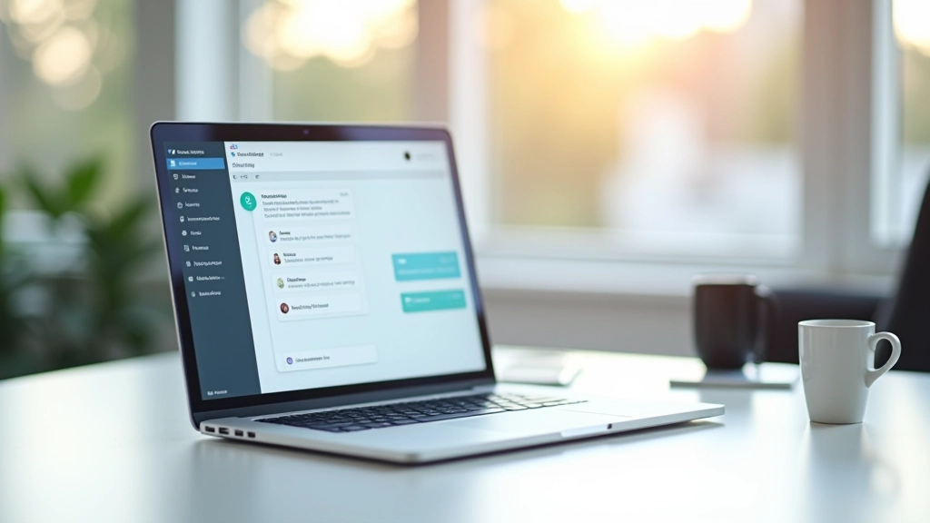 Modern dashboard interface showing chatbot conversation flow with customer messages and automated responses