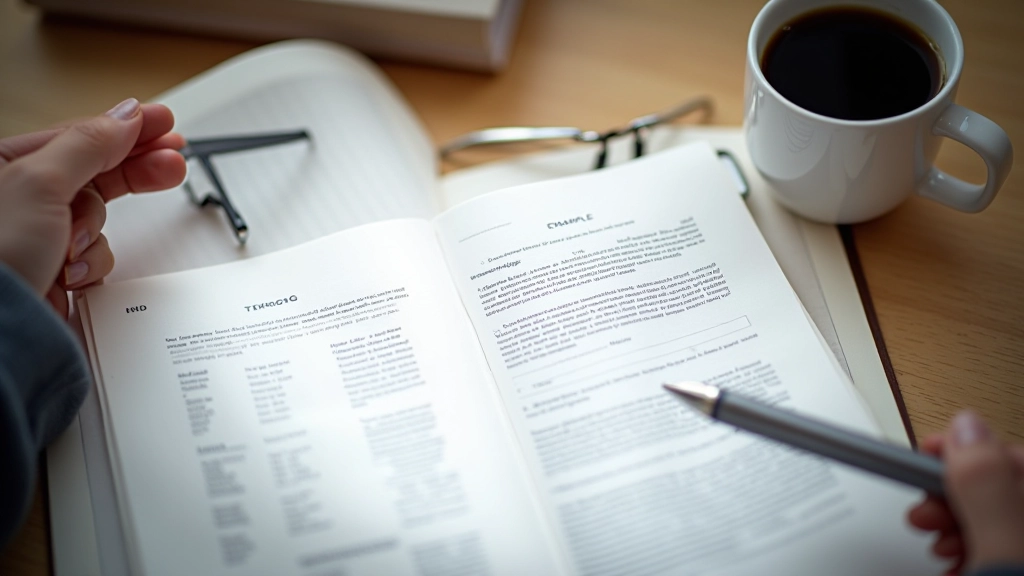 Notebook with training examples written out showing different customer phrasings